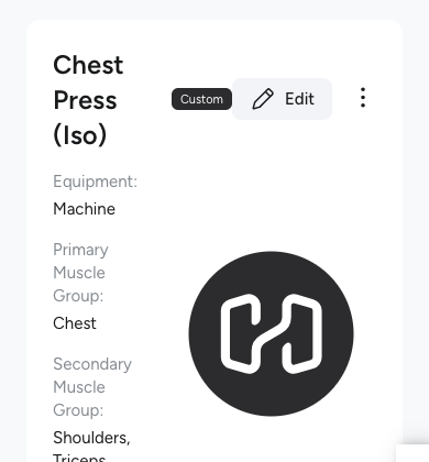 Chest Press (Iso) in Hevy