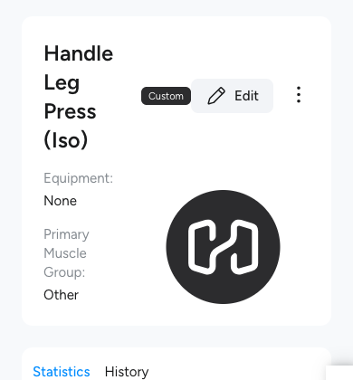 Handle Leg Press (Iso) in Hevy