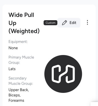 Wide Pull Up (Weighted) in Hevy
